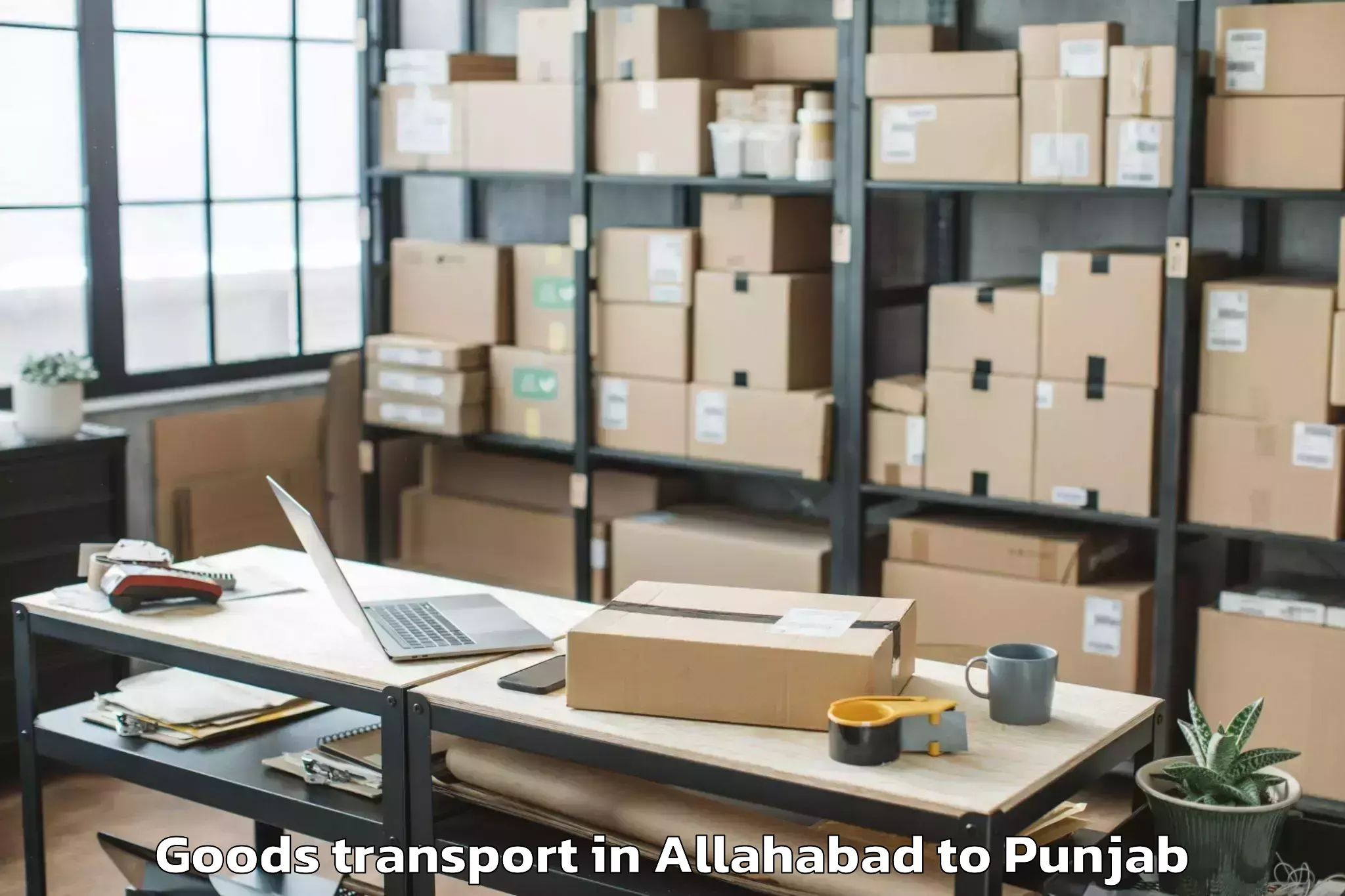 Hassle-Free Allahabad to Gna University Phagwara Goods Transport